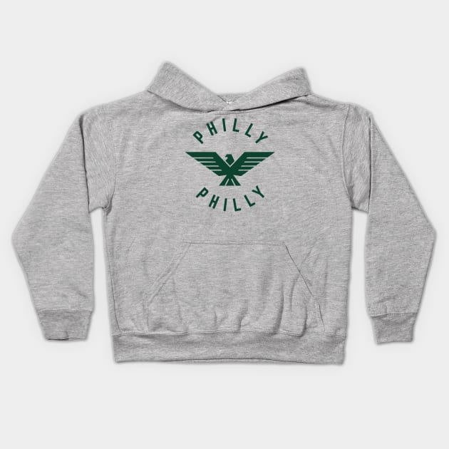 Philly Philly - Philadelphia Football Kids Hoodie by PodDesignShop